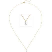 Collier 750 Gold Gelbgold 2 Diamanten Brillanten 45 cm