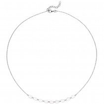 Collier Halskette 925 Sterling Silber 45 cm Kette Silberkette