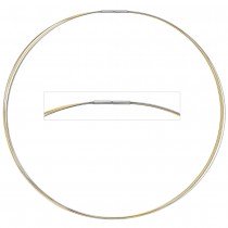 Halsreif 5-reihig bicolor vergoldet 45 cm Halskette Kette