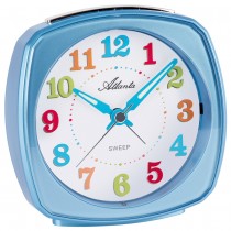 Atlanta 2120/5 Wecker für Kinder Quarz analog Kinderwecker blau leise