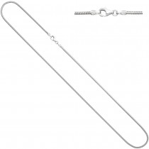 Schlangenkette 585 Weißgold 1,4 mm 40 cm Gold Kette Halskette Weißgoldkette