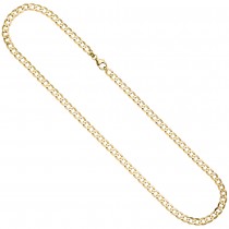 Panzerkette 333 Gold Gelbgold 5,7 mm 60 cm Kette Halskette