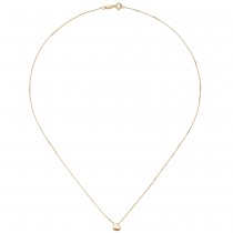 Collier Halskette mit Anhänger Herz 375 Gold Gelbgold 42 cm