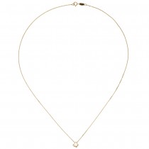 Collier Halskette mit Anhänger Schmetterling 375 Gold Gelbgold 42 cm