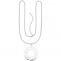 Collier Kette mit Anhänger Edelstahl 80 cm