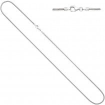 Schlangenkette 585 Weißgold 1,4 mm 40 cm Gold Kette Halskette Weißgoldkette