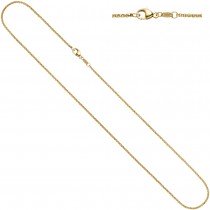 Erbskette 585 Gelbgold 1,5 mm 40 cm Gold Kette Halskette Goldkette Karabiner