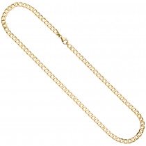 Panzerkette 333 Gold Gelbgold 5,7 mm 50 cm Kette Halskette