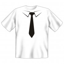 Fun T-Shirt Krawatte schwarz