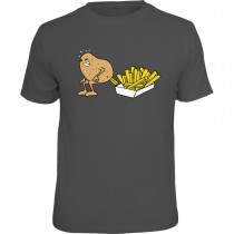 Fun T-Shirt - making Pommes