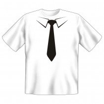 Fun T-Shirt Krawatte schwarz