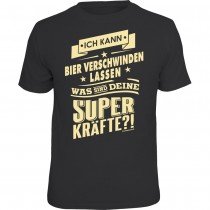 Fun T-Shirt - Superkräfte Bier