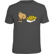 Fun T-Shirt - making Pommes