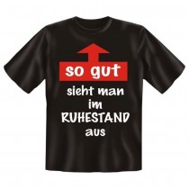 Fun T-Shirt Aussehen als Rentner