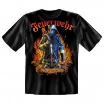 Fun T-Shirt Feuerwehr Real Heroes
