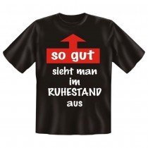 Fun T-Shirt Aussehen als Rentner