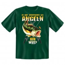 Fun T-Shirt Es gibt wichtigeres als Angeln