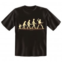Fun T-Shirt Evolution zum Musiker /Gitarrist