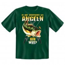 Fun T-Shirt Es gibt wichtigeres als Angeln