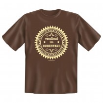 Fun T-Shirt Verdient im Ruhestand