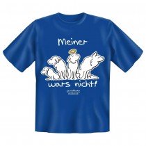 Fun T-Shirt Brave Hunde Meiner wars nicht