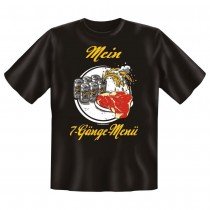 Fun T-Shirt Mein 7-Gänge-Menü