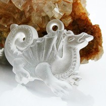 Anhänger Drache kristall matt