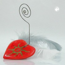 Fotoständer Herz orange/multi