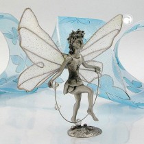 Zinnfigur Elfe mit Springseil Corinn