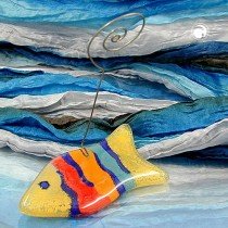 Fotoständer Fisch gelb/multi