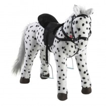 Reitpferd schwarz-weiß getupft 75cm