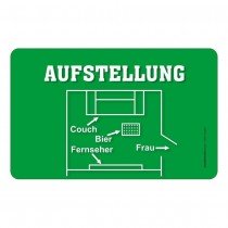 Frühstücksbrettchen Brett - Aufstellung Fussball
