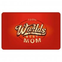 Frühstücksbrettchen Brotzeitbrettchen - 100% worlds best Mom