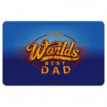 Frühstücksbrettchen Brotzeitbrettchen - 100% worlds best Dad