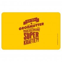 Frühstücksbrettchen Brotzeitbrettchen - Superkräfte Großmutter