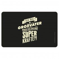 Frühstücksbrettchen Brotzeitbrettchen - Superkräfte Großvater