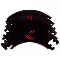 Dart Catchring schwarz, 4 Segmente