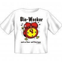 Kids Fun T-Shirt Bio Wecker