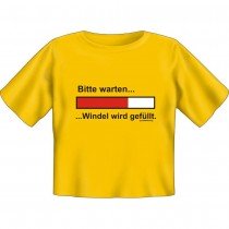 Kids Fun T-Shirt Windel wird gefüllt