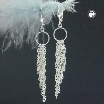 Ohrring 5x Singapourkette 925 Sterlingsilber