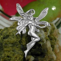 Anhänger Elfe rhodiniert 925 Sterlingsilber