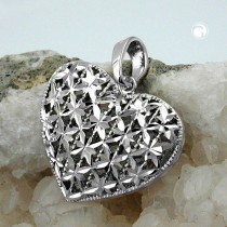 Anhänger Herz diamantiert 925 Sterlingsilber