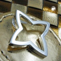 Anhänger Blume massiv glänzend 925 Sterlingsilber