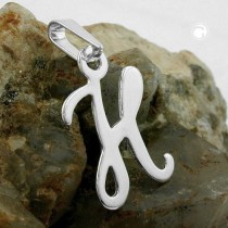 Anhänger Buchstabe H 925 Sterlingsilber