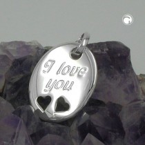 Anhänger -I love you- 925 Sterlingsilber