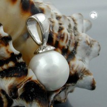 Anhänger 10mm Perle Imitat 925 Sterlingsilber