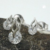 Set Anhänger und Ohrstecker 925 Sterlingsilber