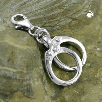 Anhänger Charm Handschellen 925 Sterlingsilber