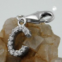 Anhänger Charm Buchstabe C 925 Sterlingsilber