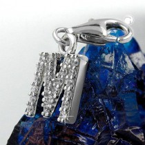 Anhänger Charm Buchstabe M 925 Sterlingsilber